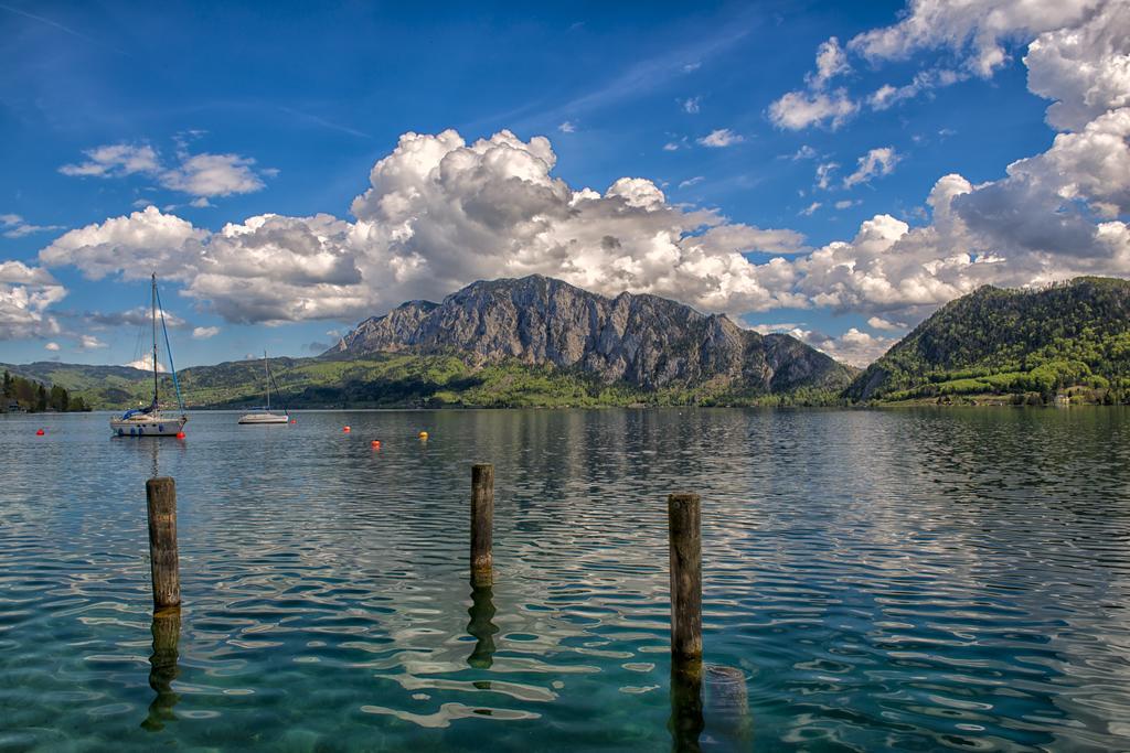 Gasthaus Pension Zur Nixe Steinbach am Attersee Kültér fotó
